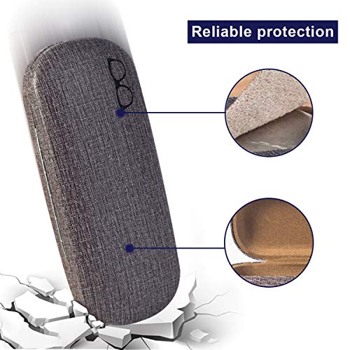 RayLove 3-Pack Hard Shell Eyeglasses Case Large Reading Glasses Hard Case - Image 5