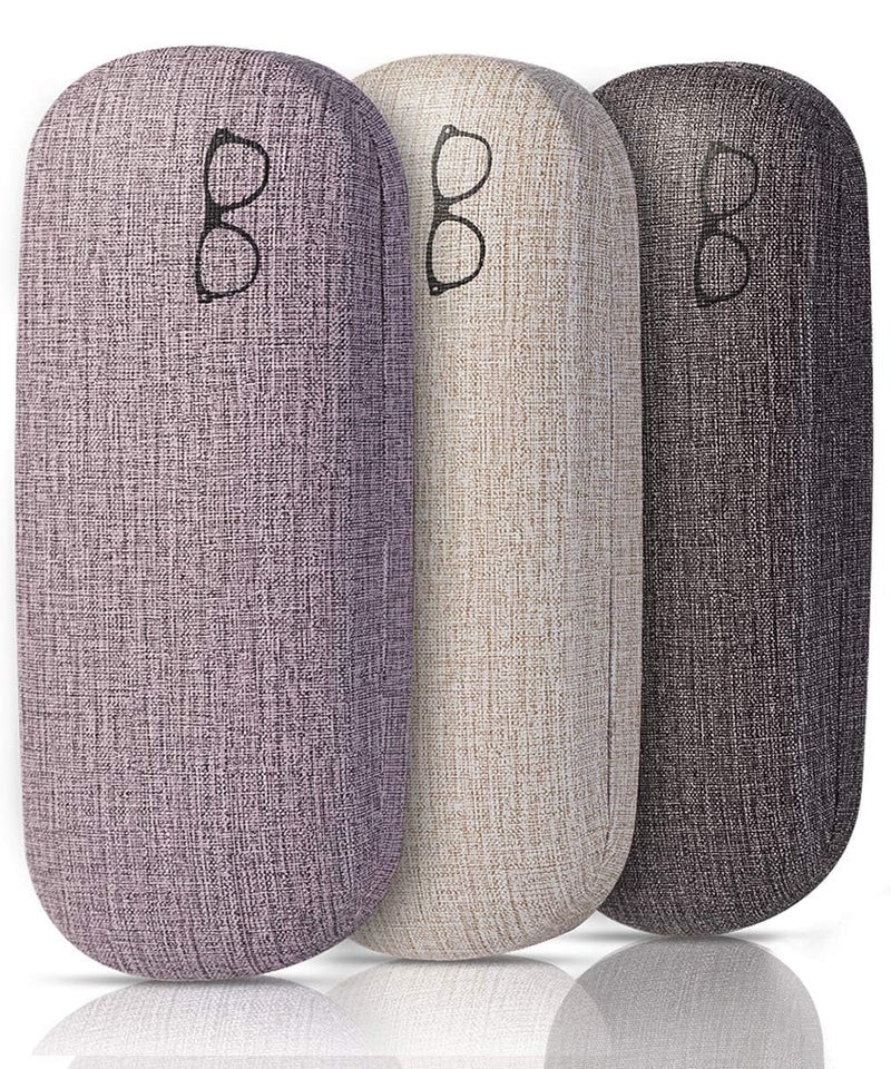 RayLove 3-Pack Hard Shell Eyeglasses Case Large Reading Glasses Hard Case - Image 1