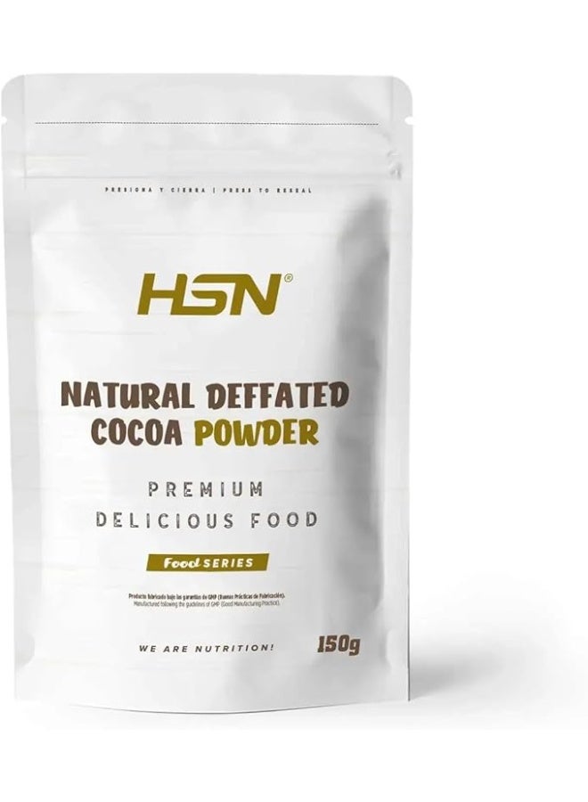 HSN Natural Degreased Cocoa (Non-Alkalinized) | 150g | 100% Pure Natural Flavor | No Added Sugars No Sweeteners | No Doser Included | Non-GMO, Vegan, Gluten Free - Image 1