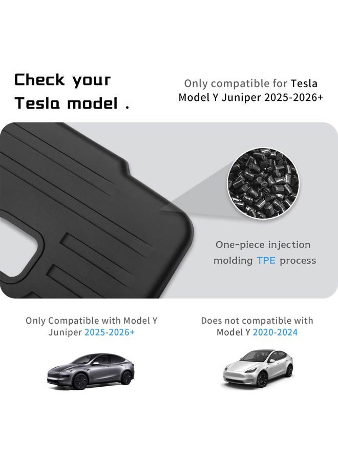 CYBERBEANS for Tesla Model Y Juniper Rear Seat Back Cover All Weather TPE SeatBack Liner Pad Back Protector Interior Accessories 2025 2026 (5 seats) - Image 4