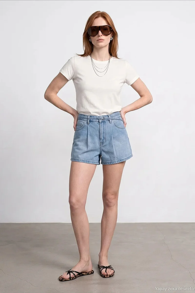 Dilvin Dusty White DILVIN Women's Crew Neck Short Sleeve T-Shirt for Women | Best Price UAE