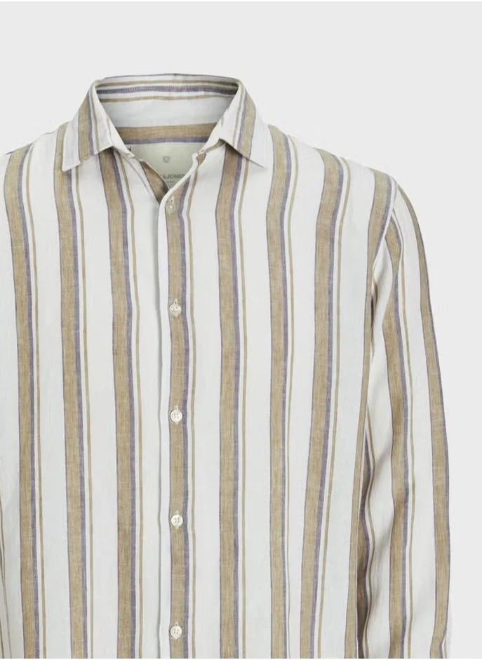 JACK & JONES Jprccryder Relaxed Fit Stripe Shirt