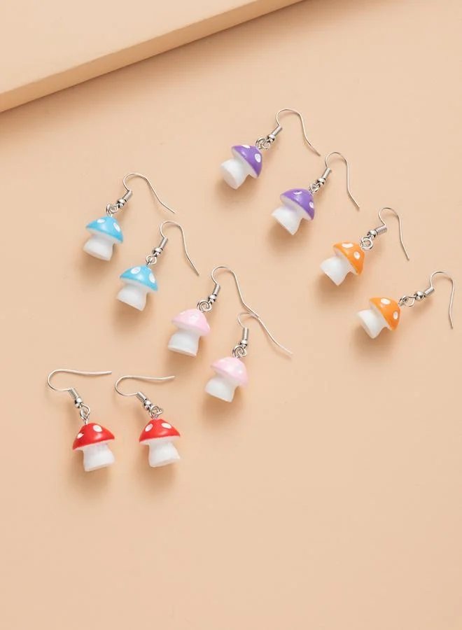 تايك تو Set of 5 - Mushroom Dangle Earrings