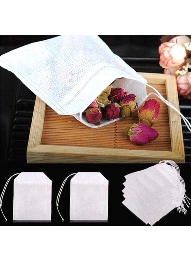 100Pcs/Lot Empty Scented Tea Bags Drawstring Pouch Bag 5.5 x 7CM Seal Filter  - Image 1