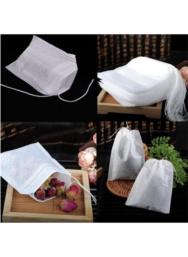 100Pcs/Lot Empty Scented Tea Bags Drawstring Pouch Bag 5.5 x 7CM Seal Filter  - Image 2