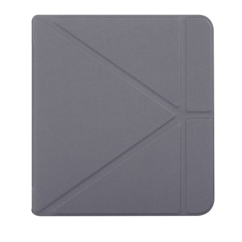 Leather Case: 7 Inch Gray - 360-Degree Full-Body Protection Smart Sleep/Wake Function Waterproof Surface for Kobo Libra H2O - Image 1