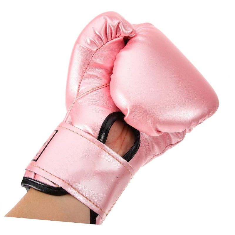 Angel Boxing Gloves Pearlescent Pink Foam Sparring Gloves for Bag Work Practice - Image 5