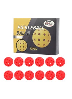 Generic Professional Glow Pickleball 40-Hole Gift Box Set 12 red 40 hole ball [color box packaging]] 