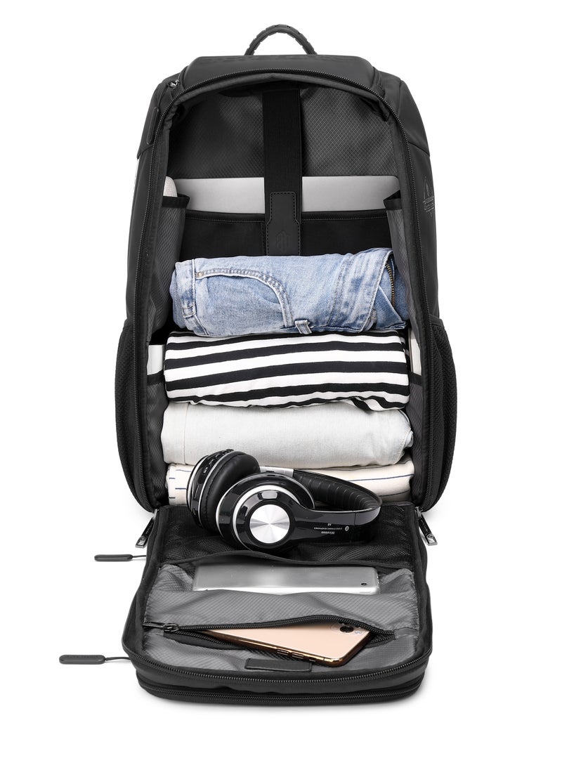 Stylish Casual Daypack Water Resistant Laptop Shoulder Backpack Bag with Built-in Sunglass Pouch for Travel Hiking College Daypack B00461 Black - pzsku/Z47211208D5B50B419794Z/45/_/1699956675/fbb5e4cd-f291-4f91-9590-e082491b1633