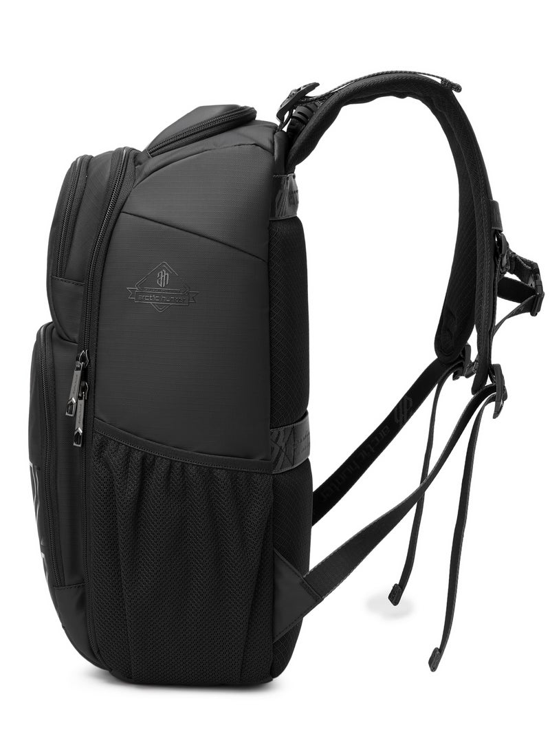 Stylish Casual Daypack Water Resistant Laptop Shoulder Backpack Bag with Built-in Sunglass Pouch for Travel Hiking College Daypack B00461 Black - pzsku/Z47211208D5B50B419794Z/45/_/1699956676/6497d46d-93d5-4245-a79f-37973214dd9c