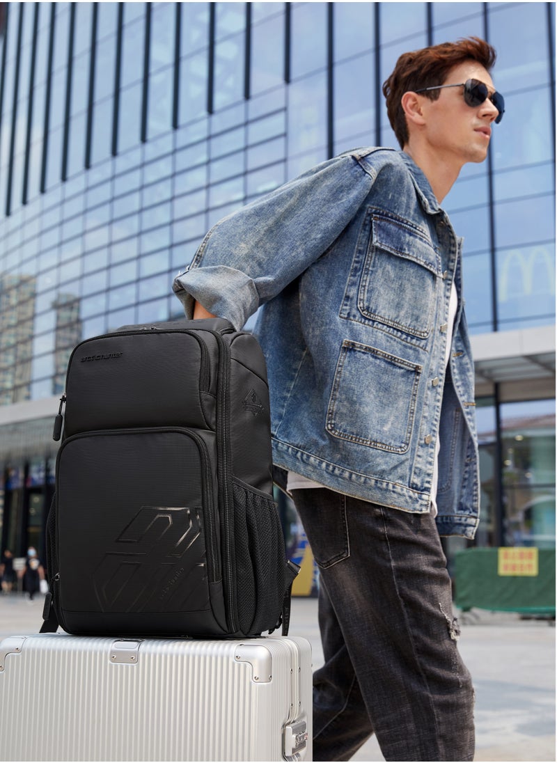 Stylish Casual Daypack Water Resistant Laptop Shoulder Backpack Bag with Built-in Sunglass Pouch for Travel Hiking College Daypack B00461 Black - pzsku/Z47211208D5B50B419794Z/45/_/1699956677/fa6c4bf2-7cfd-4143-bf2b-a6f93484bf43