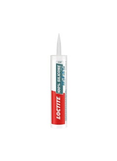 Loctite Loctite 100% silicone sealant(Clear),fast dries in 10mins, waterproof in 2hrs, No Shrinkage,tiles, bathroom, kitchen, outdoor, filling cracks, for glass, ceramics, aluminum, steel, 280ml, Gun required  - Image 1