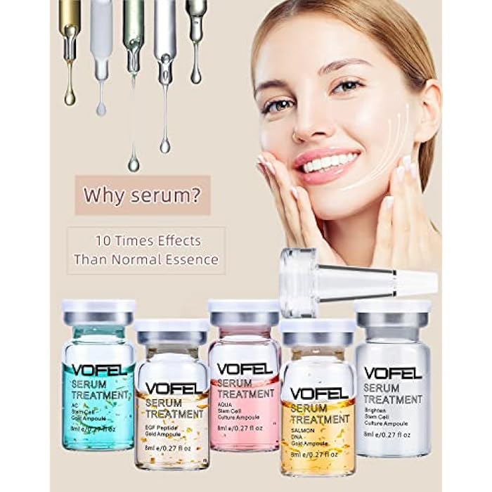 VOFEL BB Glow Starter Kit BB Glow Serum for Microneedling Serum Ampoule Skin Treatment Kit 0.27oz 12 Vials - Image 2