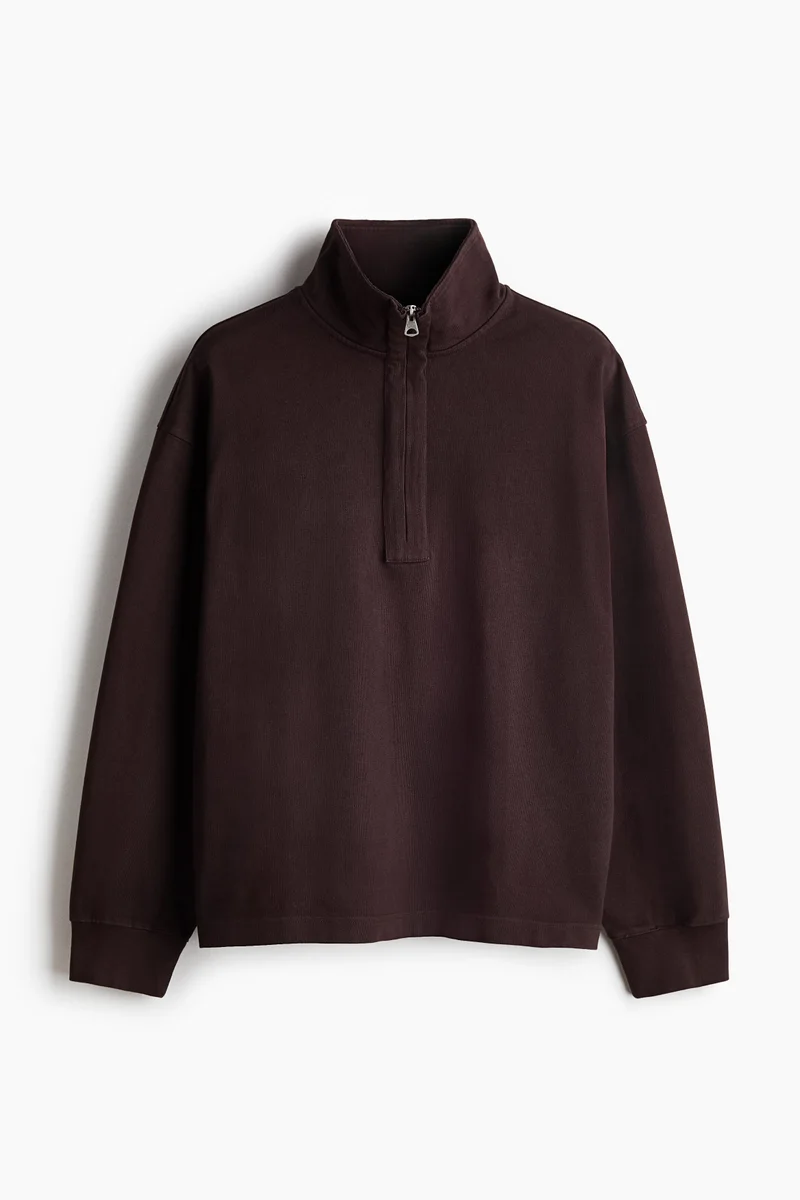 Relaxed Fit Zip-top sweatshirt