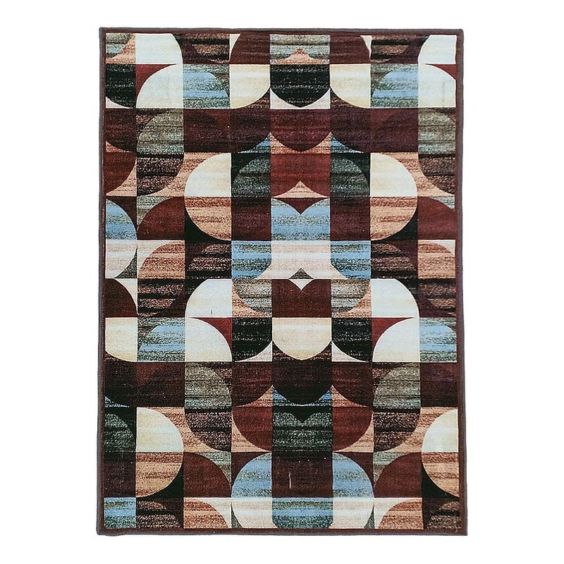 Status Contract Polyester Yarn 3D Printed Vintage Persian Carpet with Anti Slip Backing for Bedroom/Living Area/Home (5 X 7 ft, Multicolour) - Image 3
