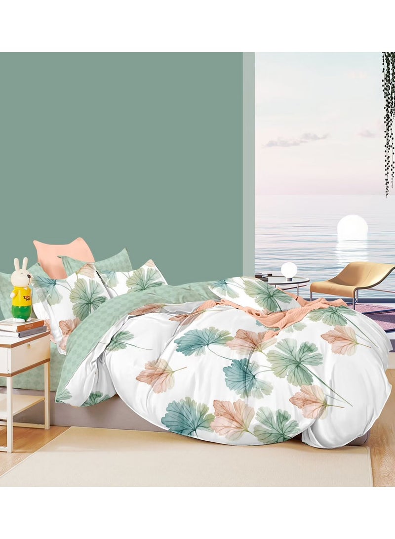 AL RAID King Size 6-Piece Ultra Soft Duvet Cover Set with Zipper Closure – Easy Care Bedding Includes 1 Fitted Sheet 200x200+25 cm, 1 Duvet Cover 220x240 cm, and 4 Pillowcases 50x75cm