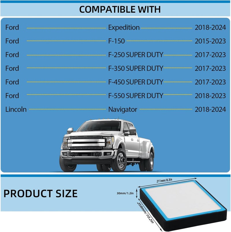 Parfyter HEPA Cabin Air Filter for Ford and Lincoln Vehicles - Image 5