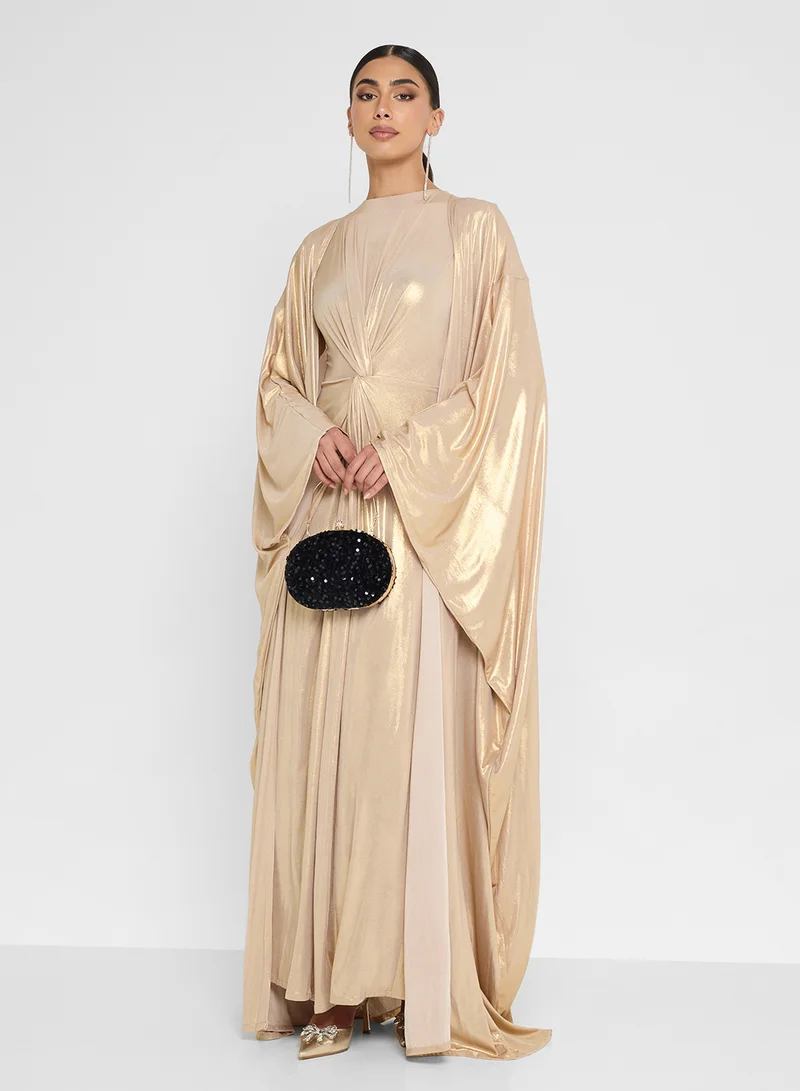جولدن ابل 2 Pcs Set Long Sleeves Maxi Drees