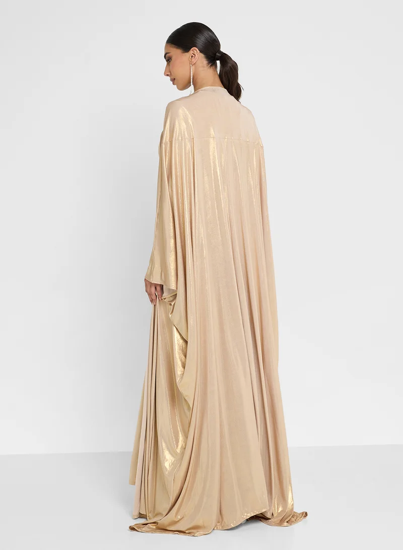 جولدن ابل 2 Pcs Set Long Sleeves Maxi Drees