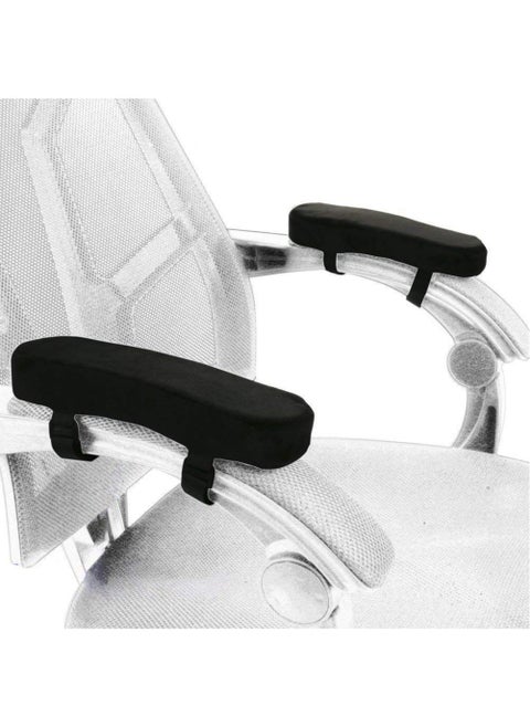 Generic 2Pcs Memory Foam Chair Armrest Pad Comfy Office Chair Arm Rest Cover For Elbows