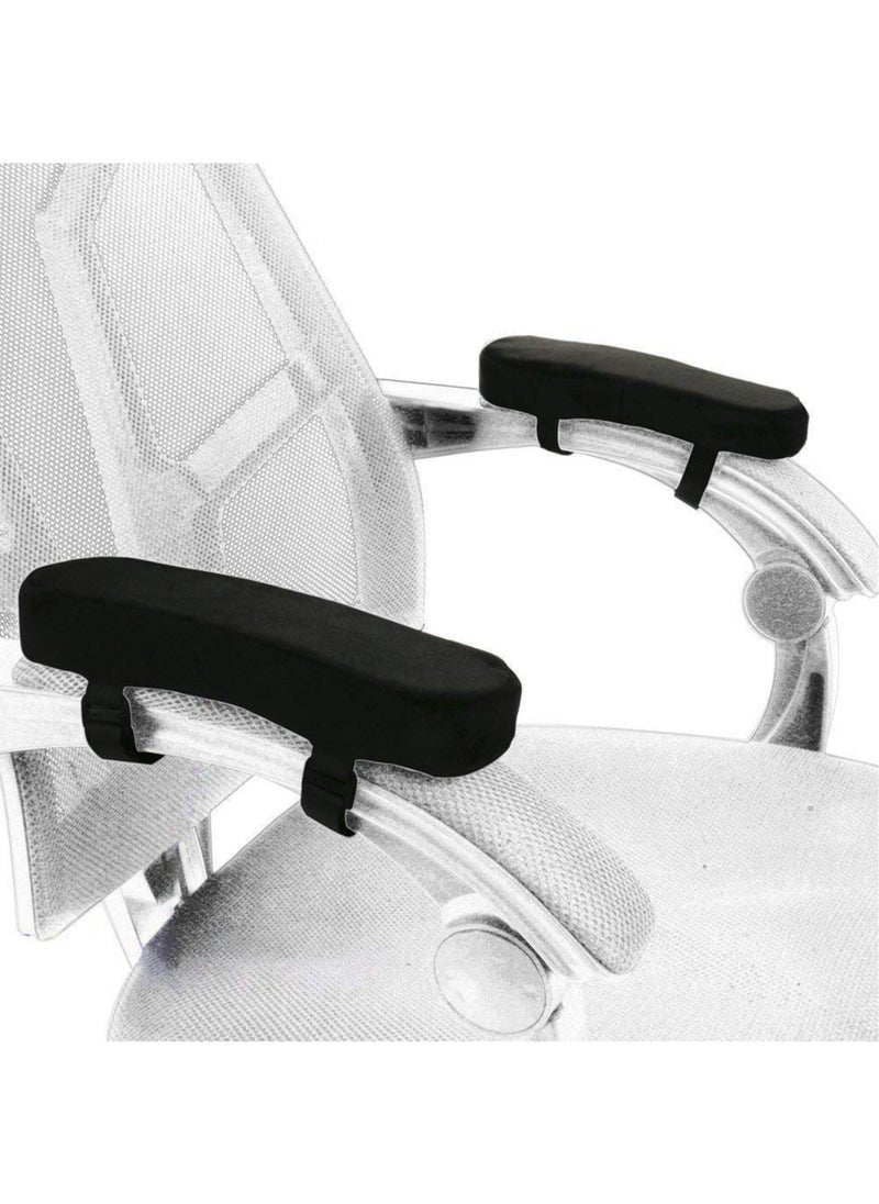 Generic - Generic 2Pcs Memory Foam Chair Armrest Pad Comfy Office Chair Arm Rest Cover For Elbows - Image 1