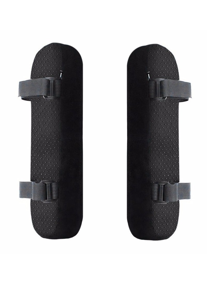Generic - Generic 2Pcs Memory Foam Chair Armrest Pad Comfy Office Chair Arm Rest Cover For Elbows - Image 1