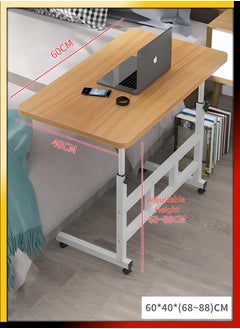 DBLEW Upgraded Metal Base Adjustable Multipurpose Movable Desktop Computer Mobile Laptop Desk Home And Office Desks For Work and Study Moveable Portable Coffee Overbed Tray Bedside Sofa Table  - Image 4