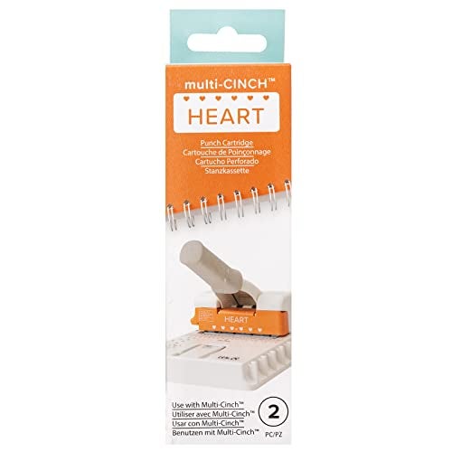 We R Memory Keepers Multi Cinch (Heart Punch) Art Crafts Sewing Scrapbooking Journaling Printmaking Paper Craft Office Home Card Stock DIY Card Making Sticker Machine Stamping Punches Papers - Image 1