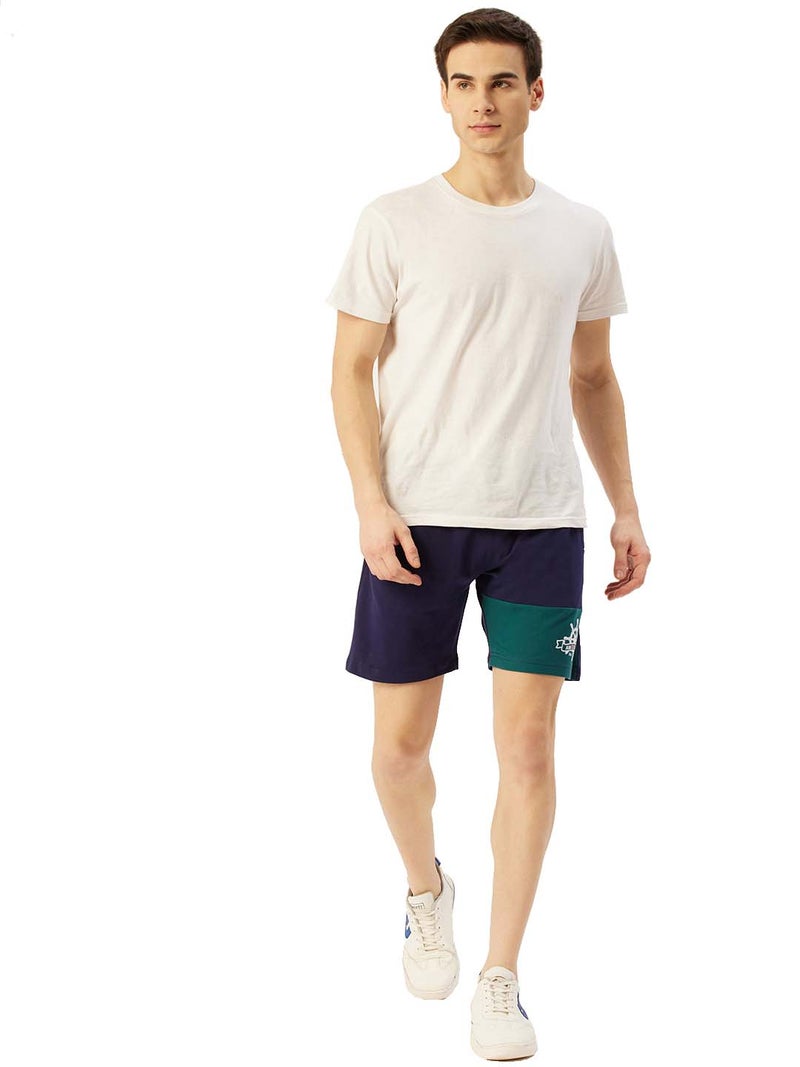 amswan PREMIUM COTTON COLOURBLOCKED PRINTED SHORTS - Image 4