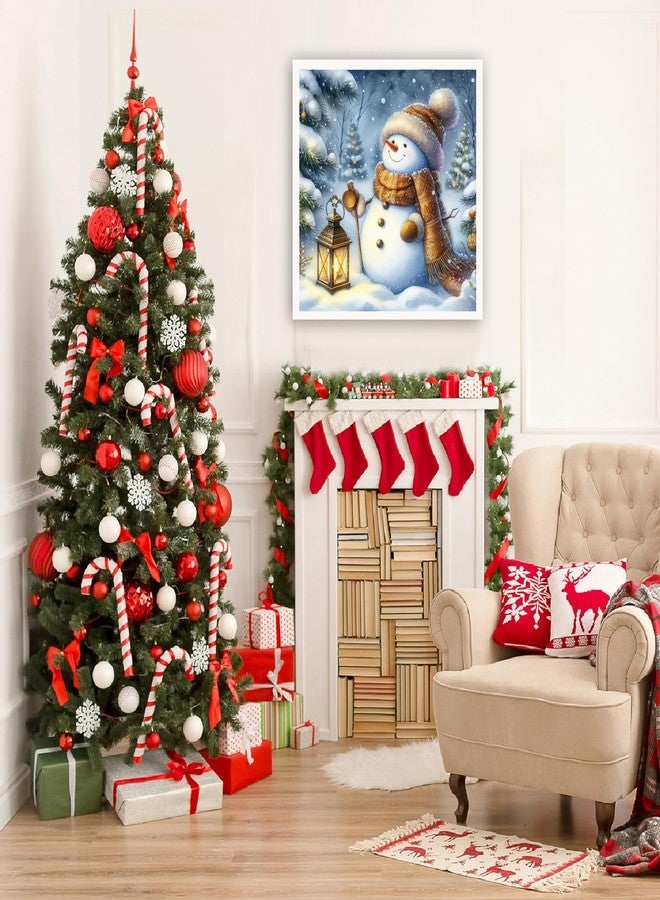 T.HENV Christmas Diamond Art Kits for Adults,Cute Snowman Diamond Painting Kits for Adults Beginners,5D DIY Full Drill Diamond Dots,Gem Art Kits for Adults Wall Decor 13.8x13.8inch - Image 5