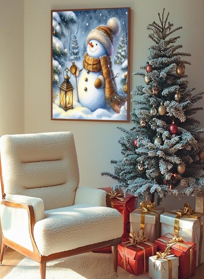 T.HENV Christmas Diamond Art Kits for Adults,Cute Snowman Diamond Painting Kits for Adults Beginners,5D DIY Full Drill Diamond Dots,Gem Art Kits for Adults Wall Decor 13.8x13.8inch - Image 4