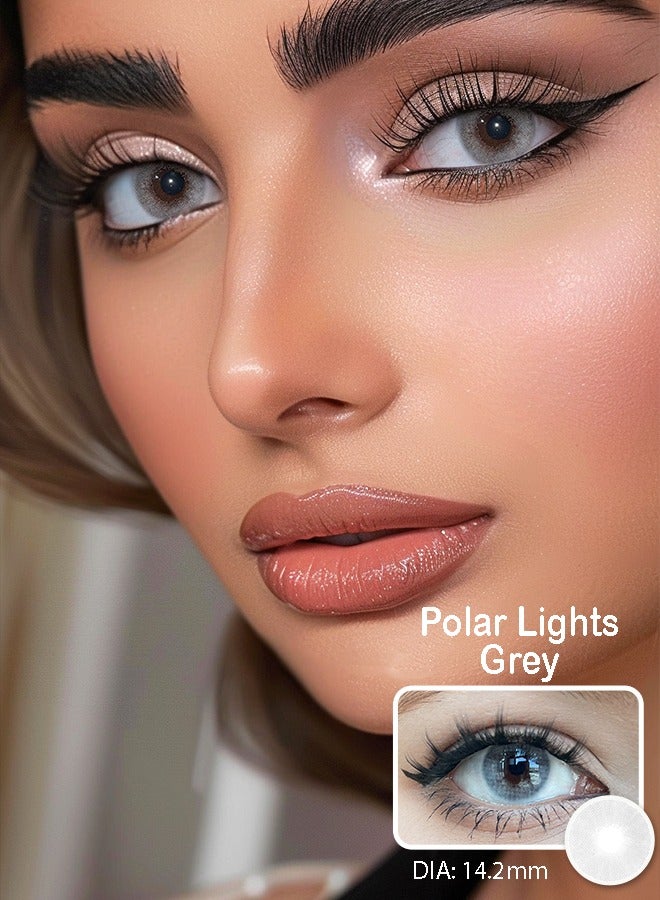 سيدة جديدة عدسات لاصقة ملونة رمادية من فريش ليدي للاستخدام السنوي - Image 1