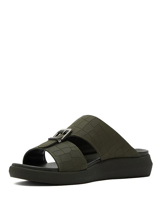 ستيف مادن 2015-109 Green Men's Comfort Sandals