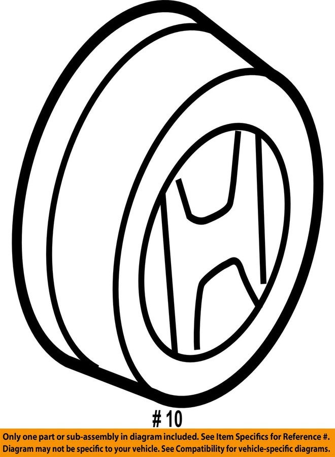 Honda Genuine 44732-S9A-000 Wheel Center Cap - Image 4