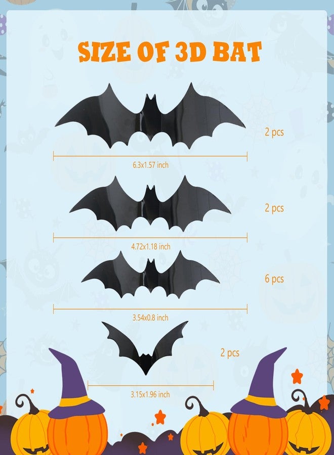 Janinus Blue Halloween Balloon Arch Kit for Boys Baby Shower Birthday Decorations - Halloween Balloons Garland with 12Pcs 3D Bat Stickers Fringe Curtains and B00 Balloons - Image 3