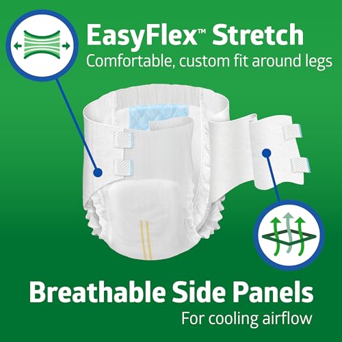 FitRight Bariatric Adult Diapers Ultra Heavy Absorbency 5XL Waist Size 90in106in 32 Count Disposable Incontinence Briefs for Men and Women MoistureWicking Leak Protection - Image 5