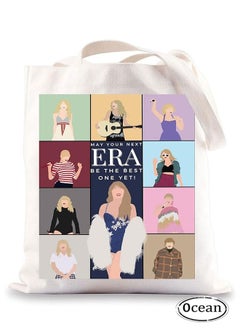 Ocean Canvas Bag for Taylor Music Midnight, Canvas Tote Bag Aesthetic, Singer Tote Bag for Taylor Swift's Fans, Gift Bag Casual Shopping, Large Capacity for Canvas Bag Suitable for Daily Time  - Image 1