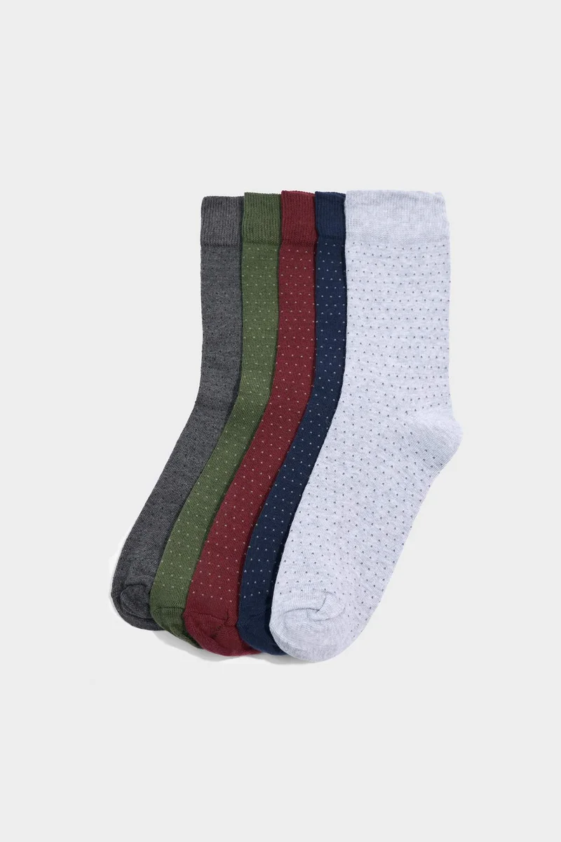 ديفاكتو Boy 5 Piece Cotton Long Socks