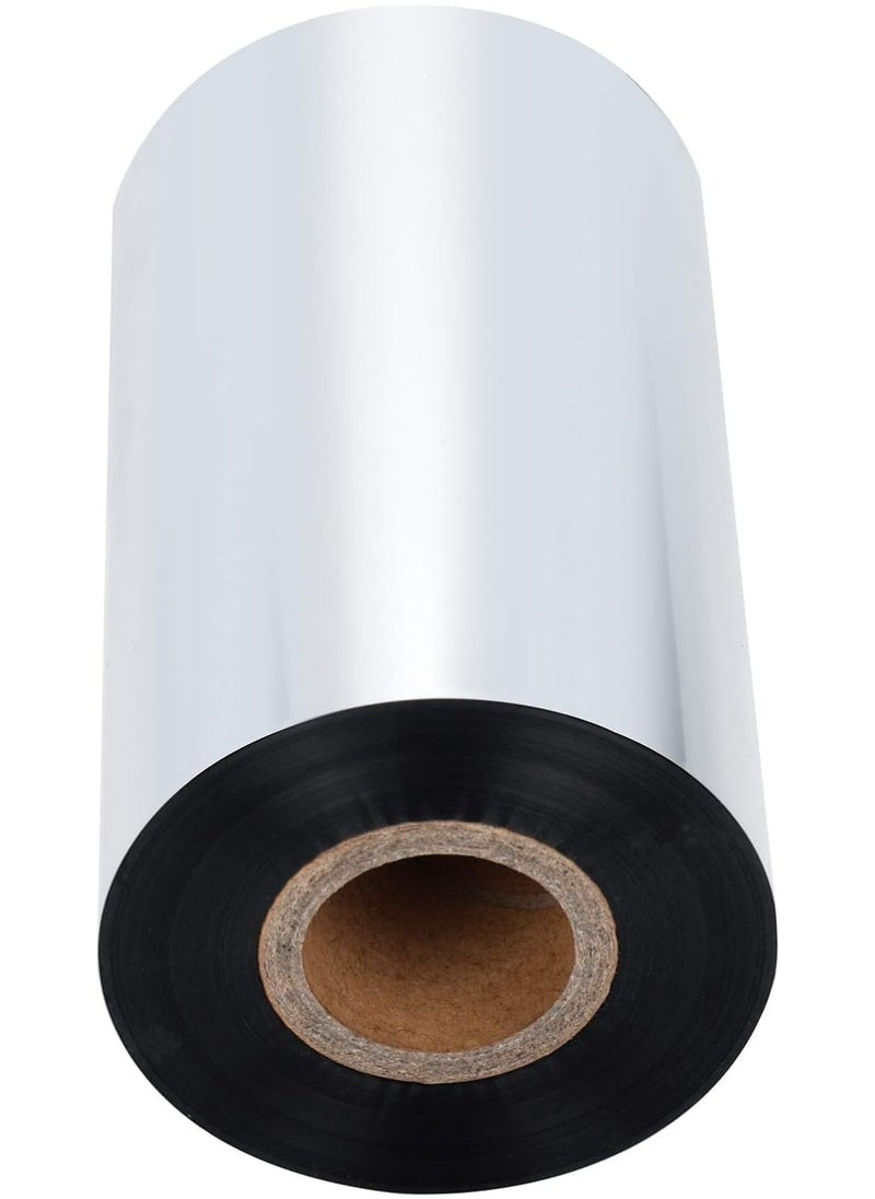 Rubik Thermal Transfer Resin Ribbon 110mm*300m, Z550 Enhanced Wax Ribbon Roll for PET/PE/PVC/Metallic Labels Compatible with Zebra, Gprinter, TSC, GoDex Printers (Black)  - Image 3
