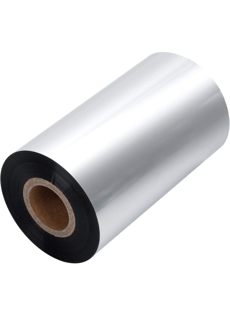 Rubik Thermal Transfer Resin Ribbon 110mm*300m, Z550 Enhanced Wax Ribbon Roll for PET/PE/PVC/Metallic Labels Compatible with Zebra, Gprinter, TSC, GoDex Printers (Black)  - Image 2