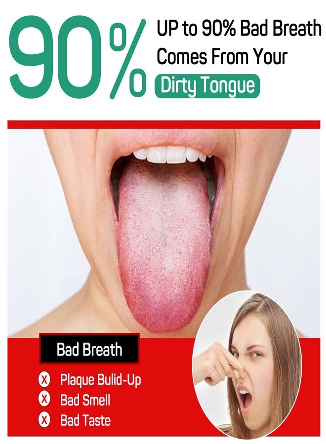 RONAVO Tongue Scraper for Kids & Adults, Tongue Cleaner for Small Mouth, Fights Bad Breath, Metal Tongue Scraper for Oral Hygiene Routine, with Handy Case for Travel/Home/Office - Image 2