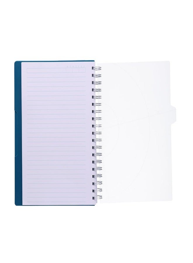 HQ Navneet Five Subject Spiral Wiro Binding Office Notebook for Personal and Office Use | B5 Size - 25 cm x 17 cm | Blue | 300 Pages - Image 3