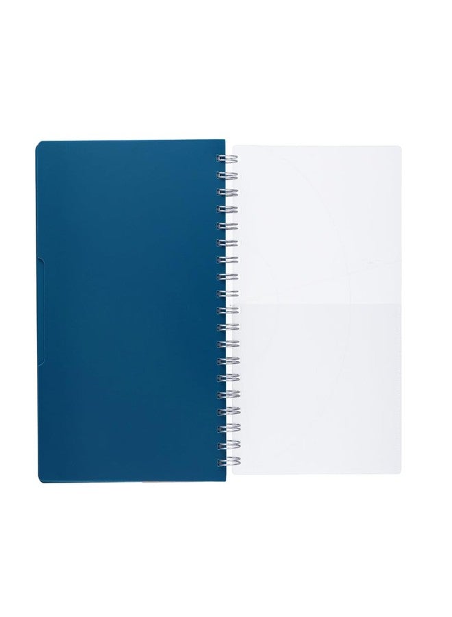 HQ Navneet Five Subject Spiral Wiro Binding Office Notebook for Personal and Office Use | B5 Size - 25 cm x 17 cm | Blue | 300 Pages - Image 4