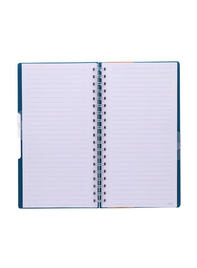 HQ Navneet Five Subject Spiral Wiro Binding Office Notebook for Personal and Office Use | B5 Size - 25 cm x 17 cm | Blue | 300 Pages - Image 2
