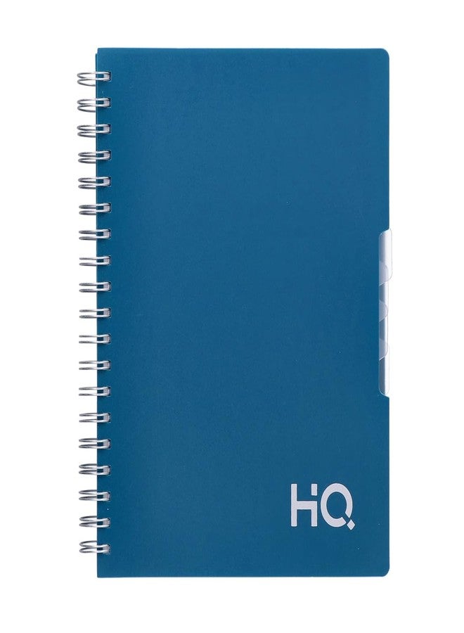 HQ Navneet Five Subject Spiral Wiro Binding Office Notebook for Personal and Office Use | B5 Size - 25 cm x 17 cm | Blue | 300 Pages - Image 1