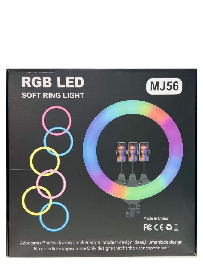 Generic Ring Light RGB LED Colorful Photography LED for TikTok Vlogging Video YouTube Live  - Image 1