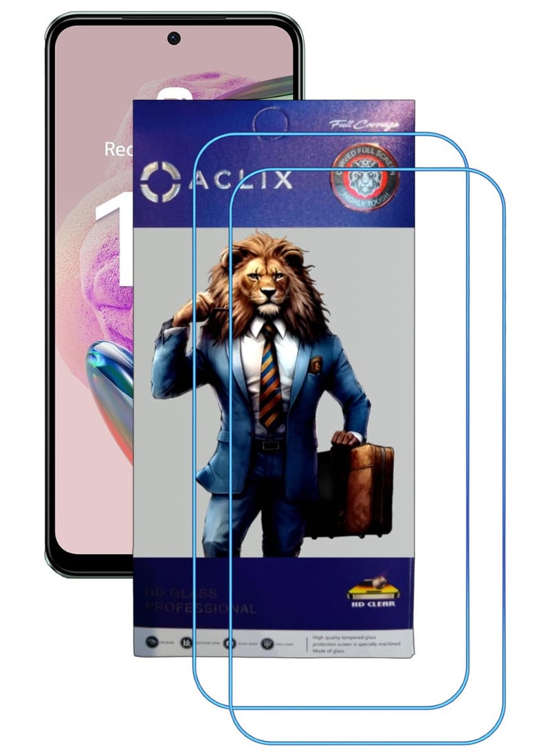 ACLIX 2 Pieces Antistatic ESD Dustproof Premium Quality High Definition Clear Tempered Glass Screen Protector Designed For Xiaomi Redmi Note 12S - Image 1