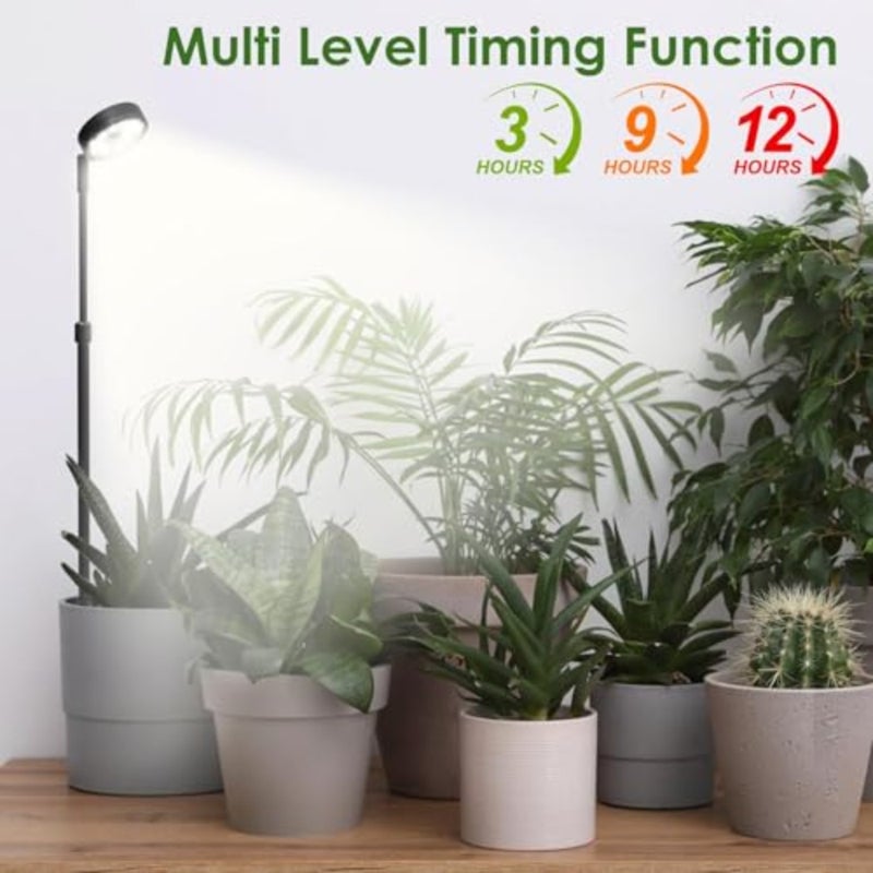LED Grow Light Full Spectrum for Indoor Plants Adjustable Height Plant Lamp Smart 3/9/12H Timer Optical Lens for Enhanced Plant Vitality Home Greenhouse Use - Image 4