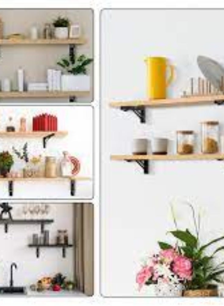 KNP KNP Grey Light Duty One Pair Shelf Brackets Tripod (8X10 INCH)  - Image 2