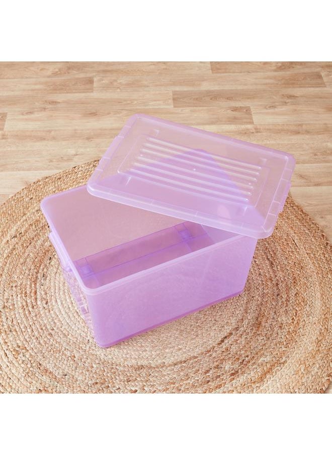 Home Box - 55 L Storage Box With Wheels And Lid 56X39X32 Cm - Image 1